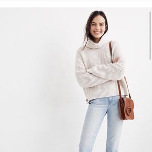 Madewell Side-Button Turtleneck Sweater - Small
